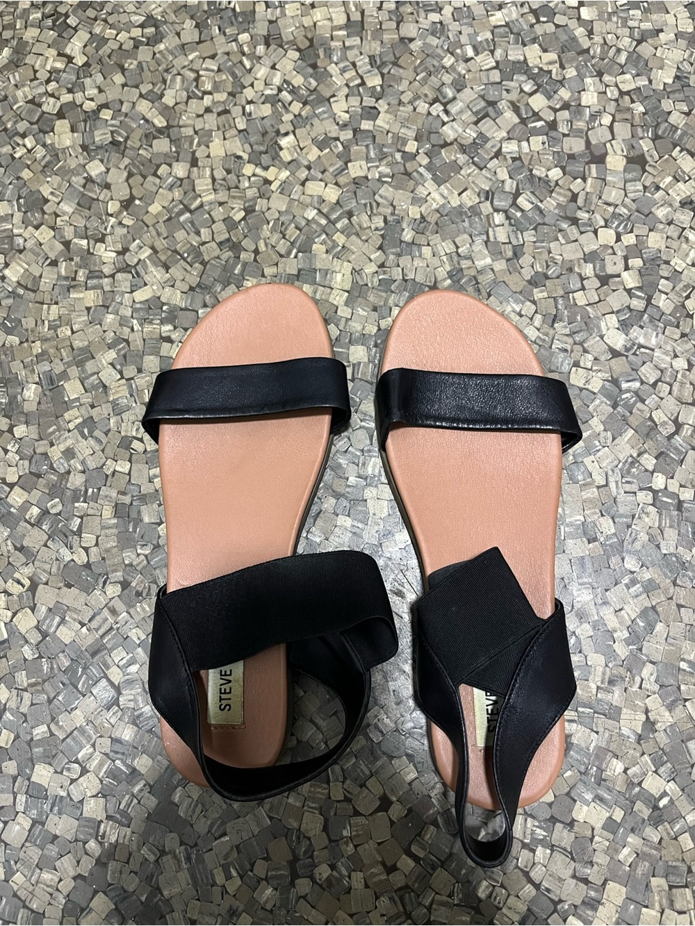 Steve Madden Black Sandals